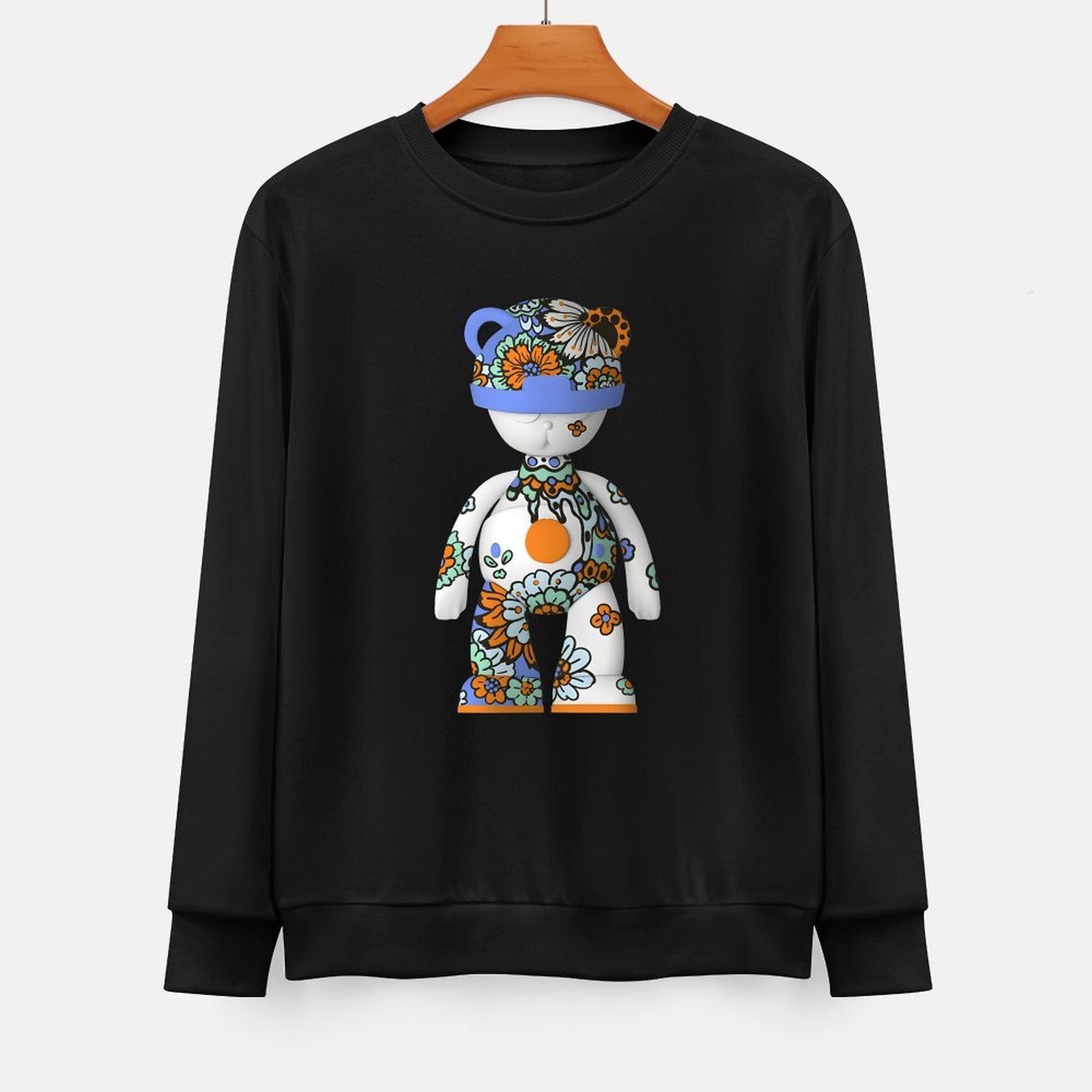 Long Sleeve With Front PatternSoftTouch LooseFit